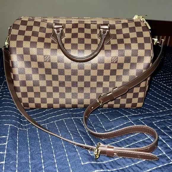 💯 Authentic Louis Vuitton Speedy Bandouliere 35, Damien Ebene - Picture 5 of 17